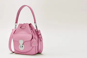 Small Ricky nappa leather bucket bag, $2,130, Ralph Lauren