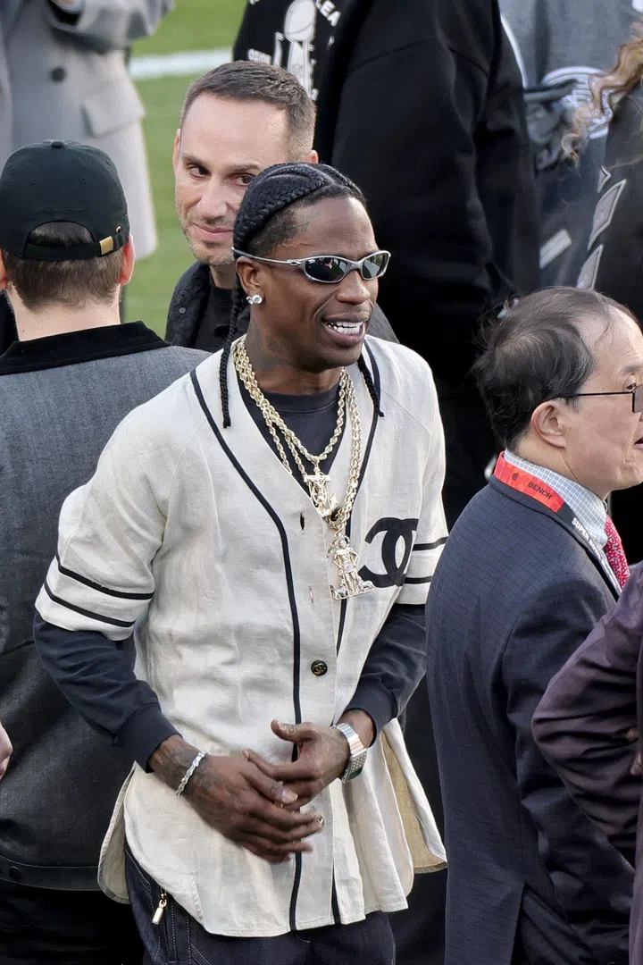 Travis Scott Super Bowl 2026 outfit
