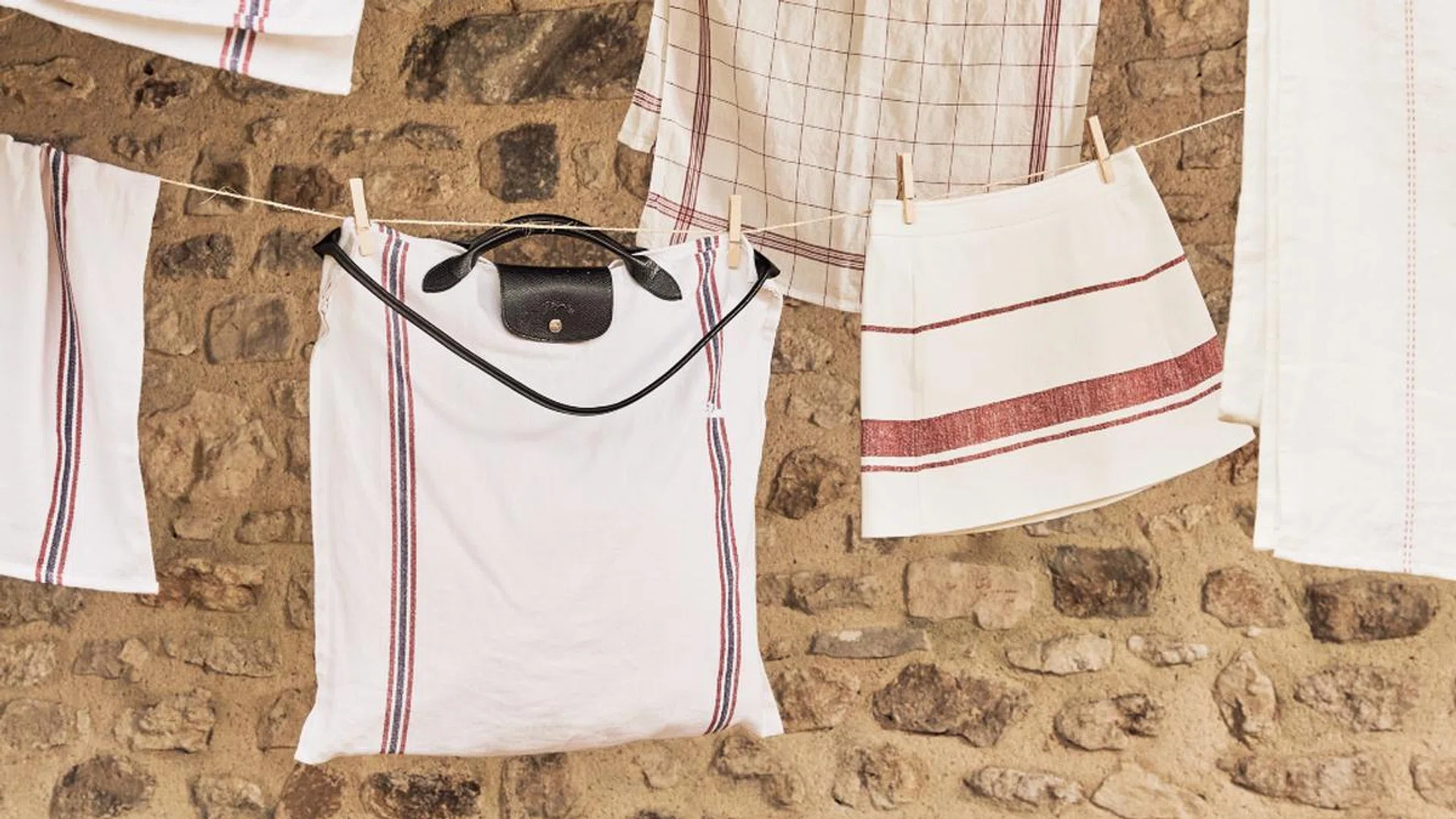 Tea towel party. Credit: Longchamp