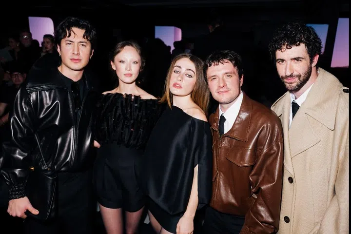 hudson williams havana rose liu rachel sennott  balenciaga 2026 paris fashion week i love la cast