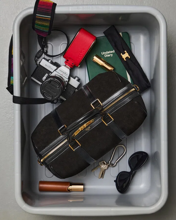 celine travel bag fashion editorial