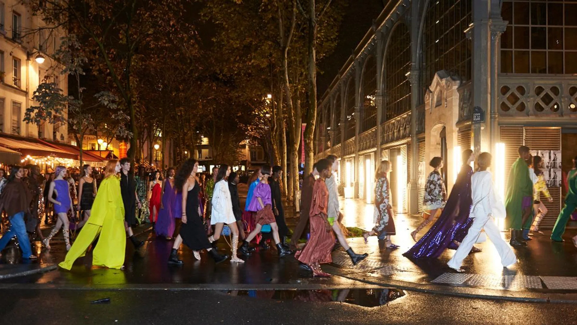 According to Valentino, fashion is imagined in the studio and created in the atelier, but it ison the street that it becomes alive and real. Credit: Valentino