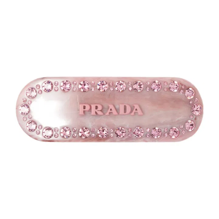 prada Plex and brass hair clip, $730