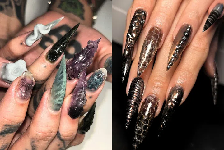Grotesque Nails Singapore - Melted Manicures, Yato Nails