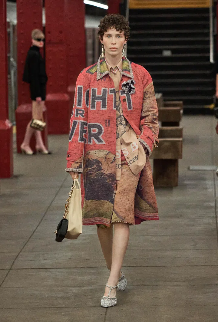 Chanel Metier d’Art 2026 - Tonight or Never coat, Coco’s Bagel skirt