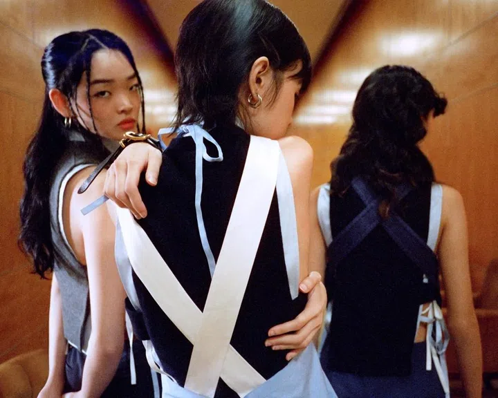 miu miu ss26 collection fashion shoot tan siyou amoeba photography