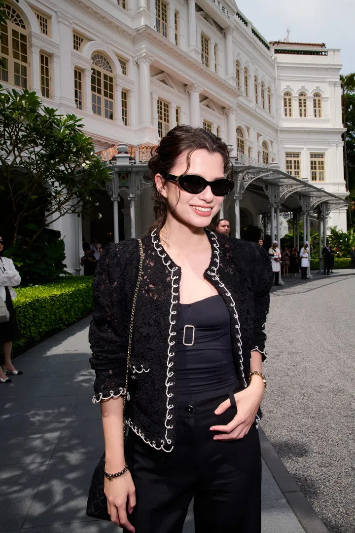 Becky Armstrong at Chanel Cruise 2025/26 show in Singapore
