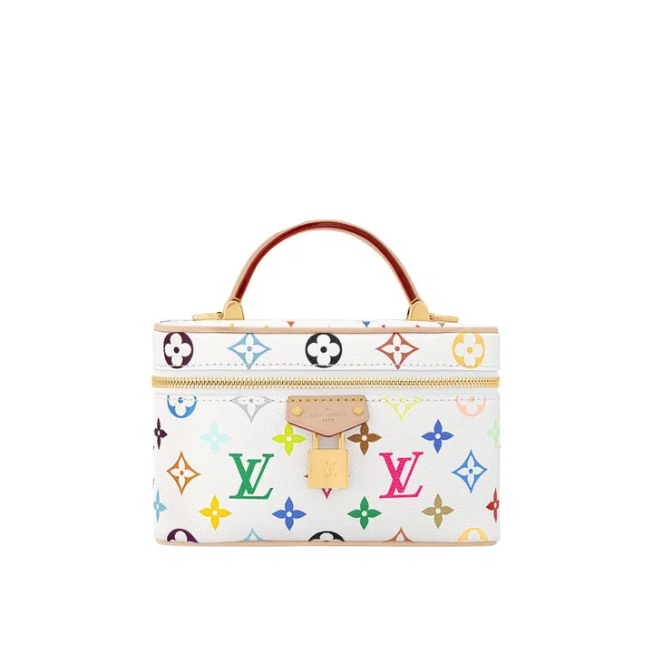 lv takashi murakami Coated canvas vanity case