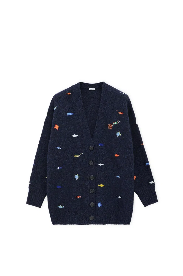 loewe suna fujita ocean cardigan long