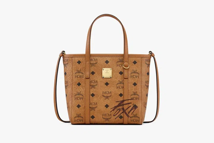 MCM Mingi Ateez brown tote bag
