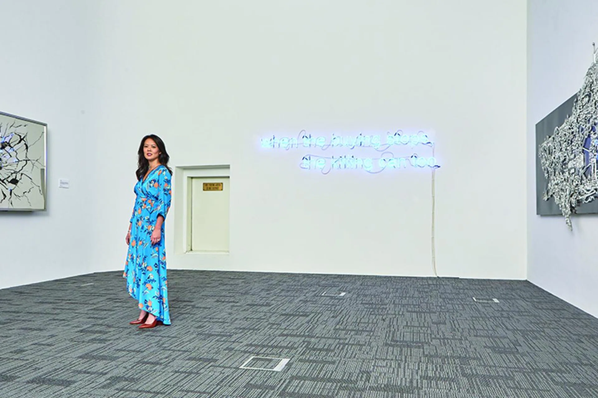 Vicky Hwang (and her family, who own Parkview Square) is big on mixing contemporary art and environmental sustainability.