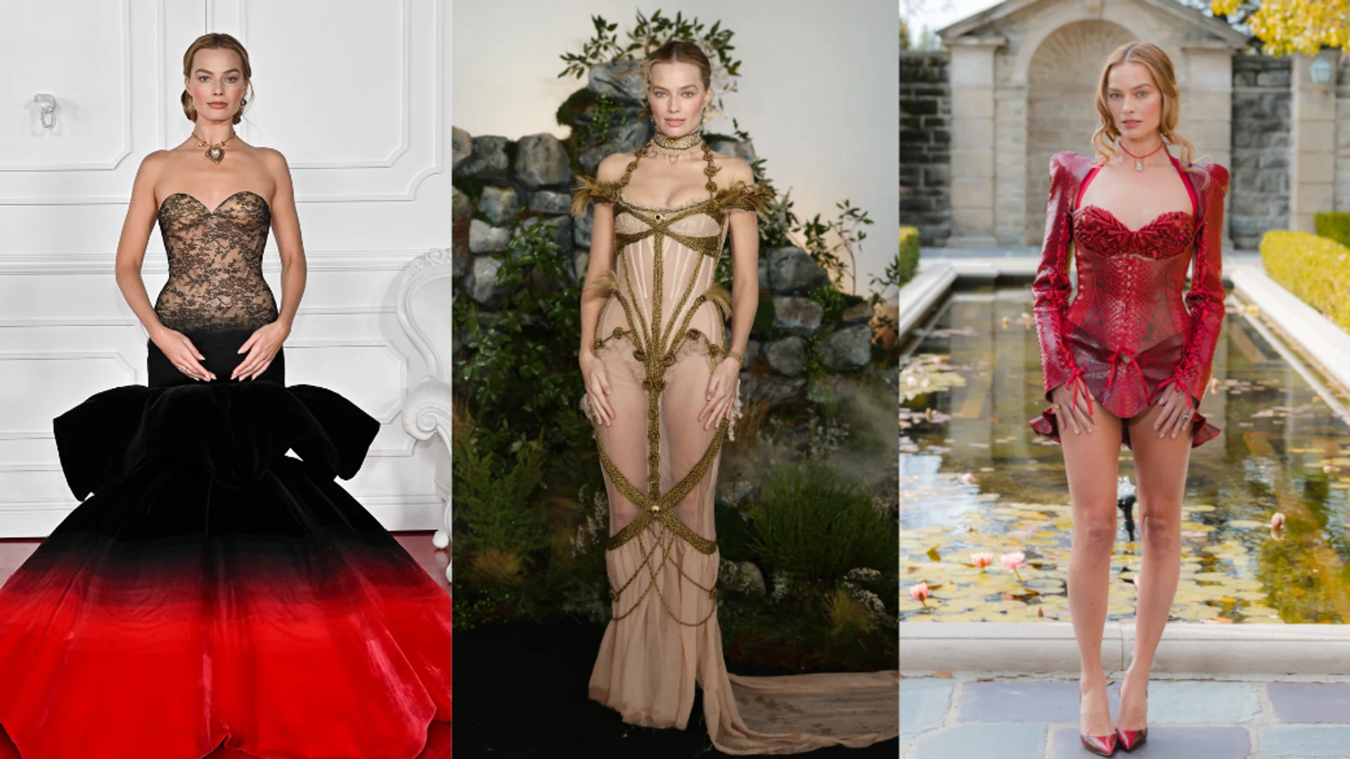 Margot Robbie Wuthering Heights outfits