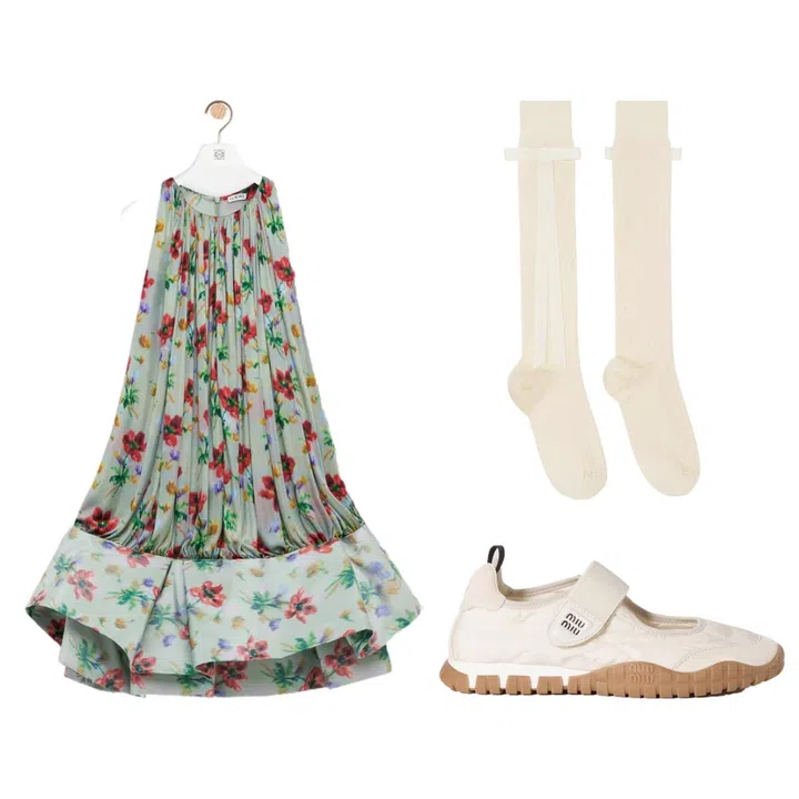 How to style the ballet sneakers, sneakerina shoe trend