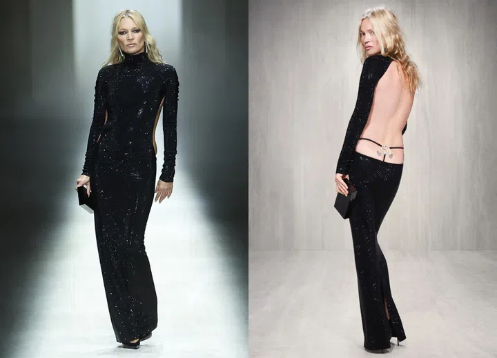 Demna Gucci Fall Winter 2026 - Kate Moss GG 10-carat diamond thong