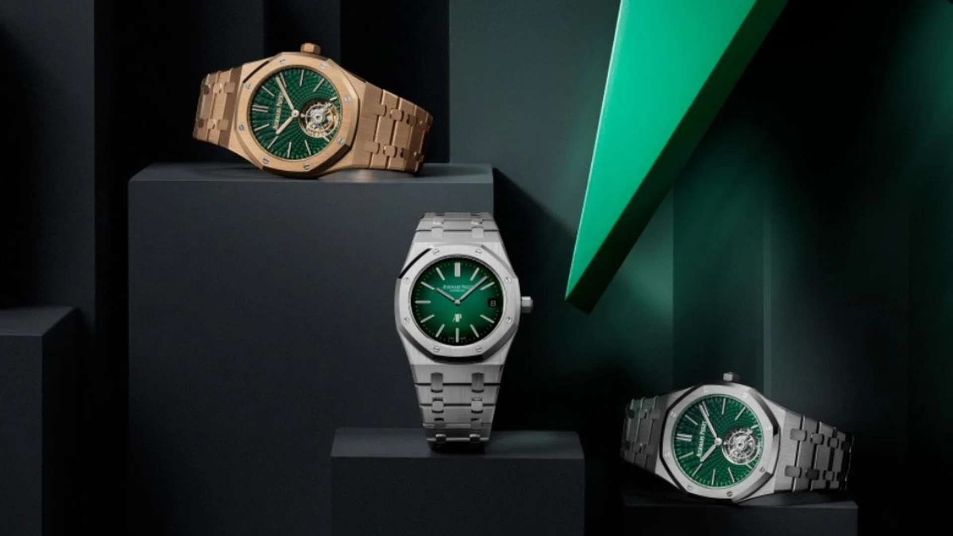 audemars piguet green royal oak