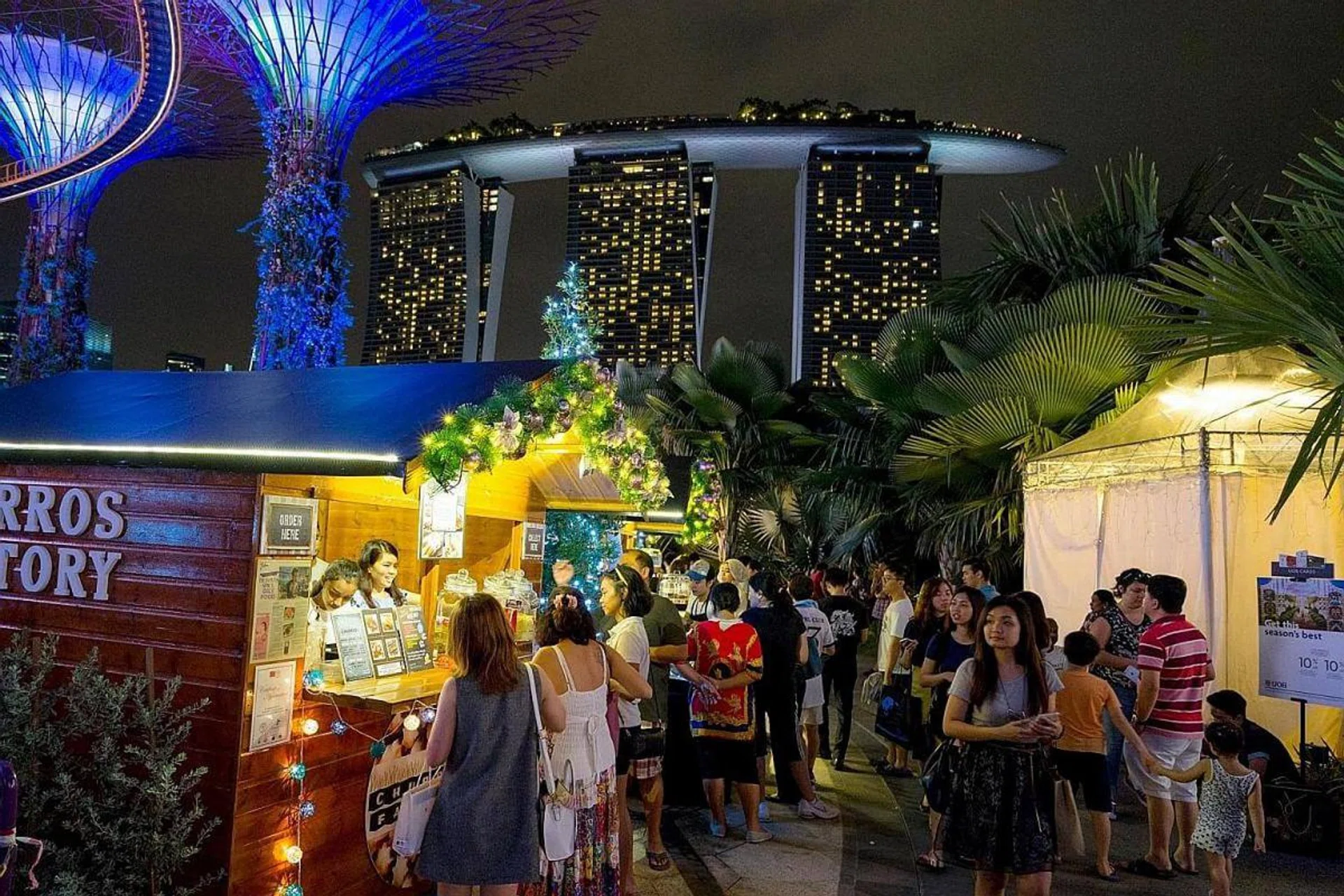 Festive Market at Gardens by the Bay’s Christmas Wonderland. Photo: Christmas Wonderland