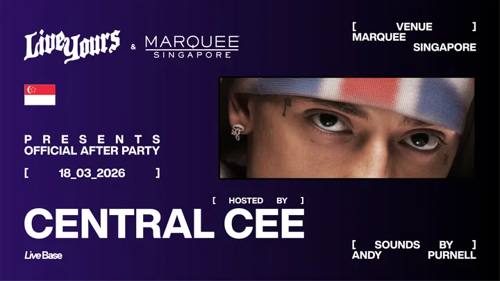 Central Cee Singapore 2026 After Party Marquee Marina Bay Sands