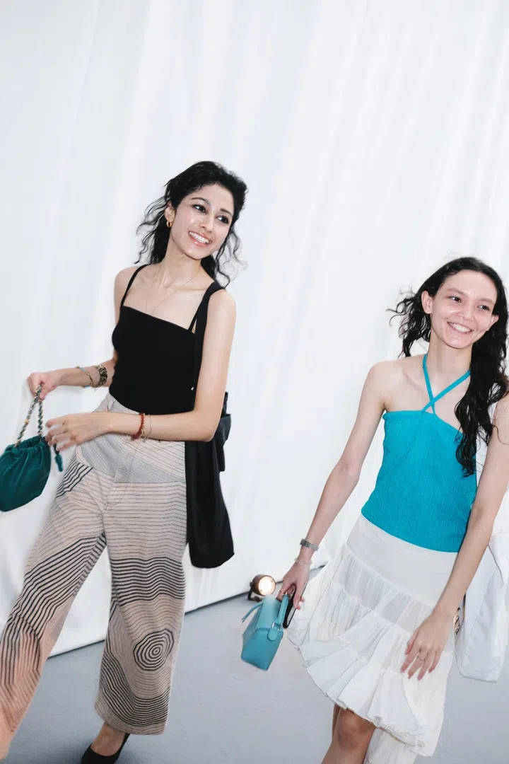 guests arriving at loewe x female dinner