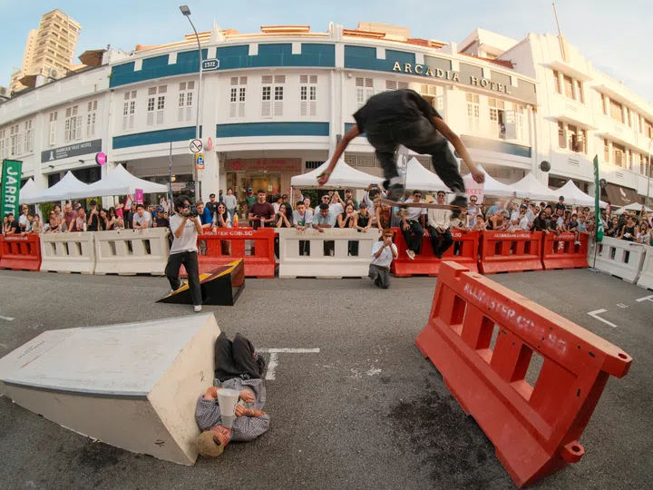 Ming Yew young Singaporean cobbler and skateboarder