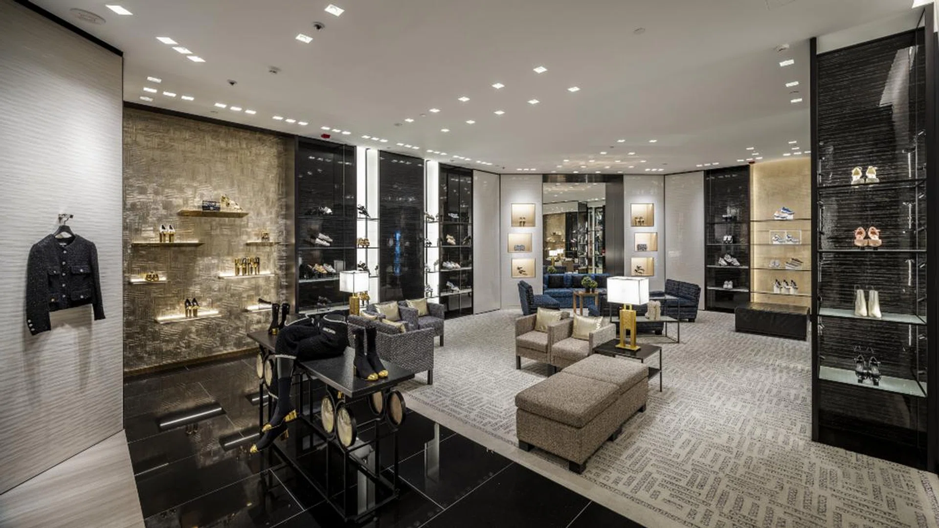 The French maison's newly reopened Takashimaya boutique is a refined nod to founder Coco Chanel's original apartment at 31 Rue Cambon. Credit:  Chanel