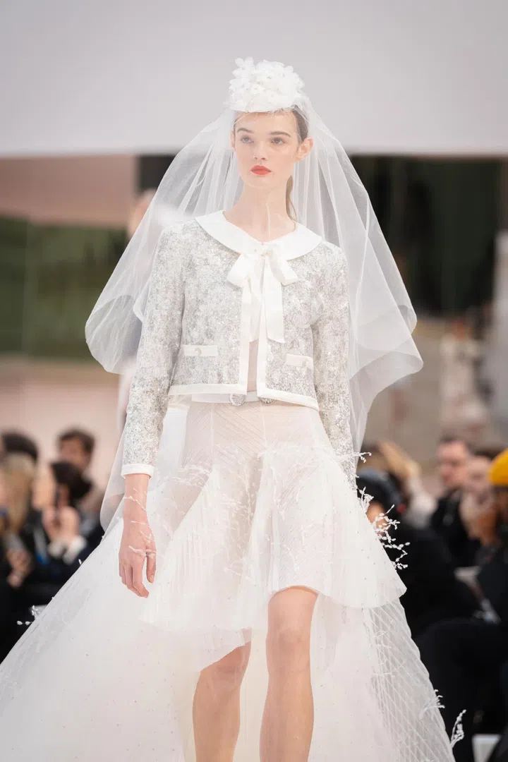 chanel couture spring summer 2025 bride