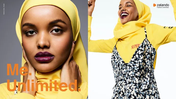 Singapore creative director Mooks Hanifiah is big on work that is emotive and authentic. Here, a campaign he worked on for German label Zalando, featuring the model Halima Aden. Credit: Mooks Hanifiah