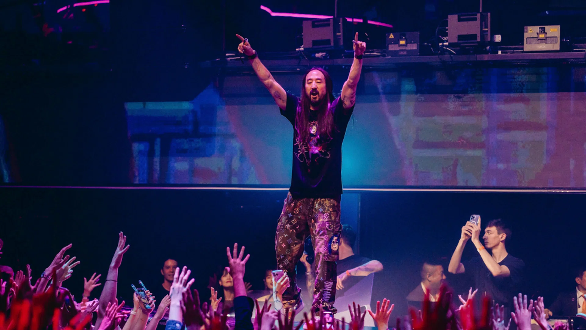 Steve Aoki makes his Marquee comeback after last playing in 2023. Credit: Marquee Singapore