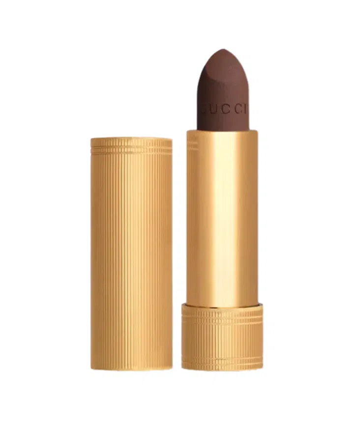 Rouge a Levres Mat Matte Lipstick in 106 Tacey Hazel, $65, Gucci Beauty