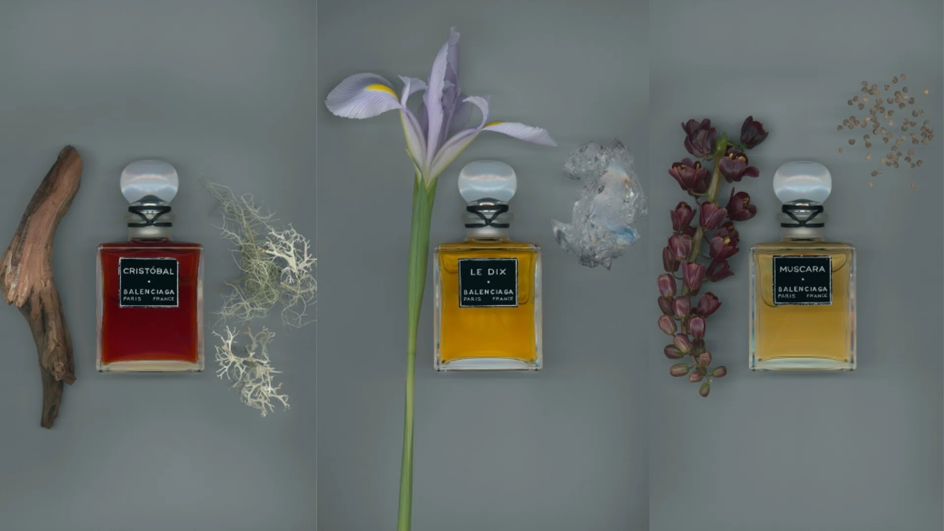 Balenciaga Cristobal Le Dix Muscara perfume fragrance collection scents release