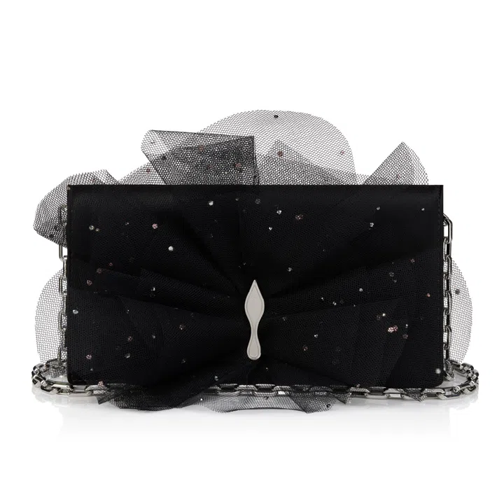 Christian Louboutin Fall 2026 Bettina clutch crepe satin