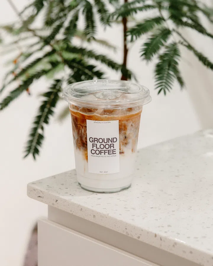 ground floor coffee store latte menu