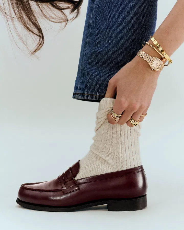 panthere de cartier watch gold loafers