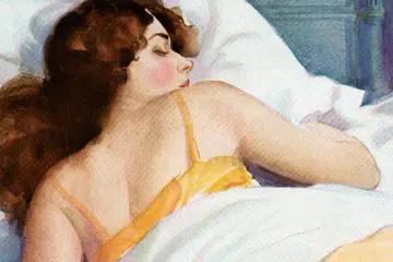 woman sleeping pillow