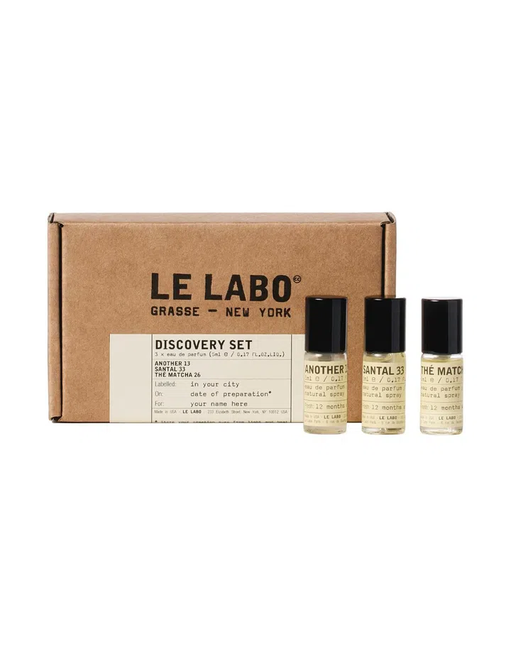 office girl essentials office girlie holiday gift guide idea le labo tester discovery set gift set