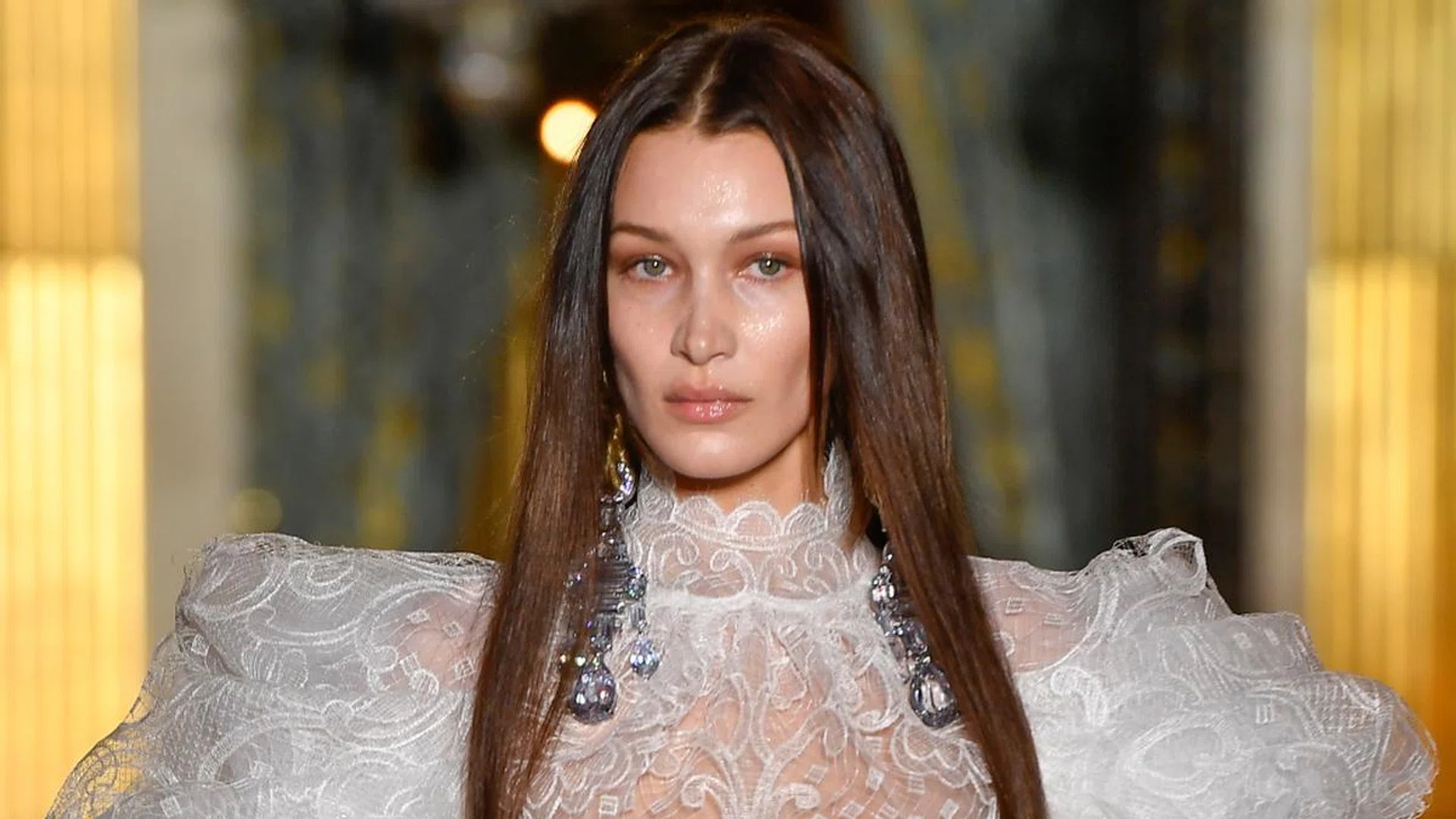 Bella Hadid was diagnosed with Lyme disease in 2012. Credit: Showbit