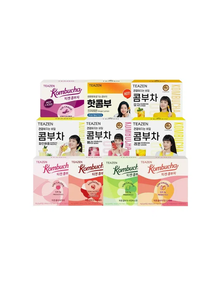 korean skincare supplements teazen kombucha