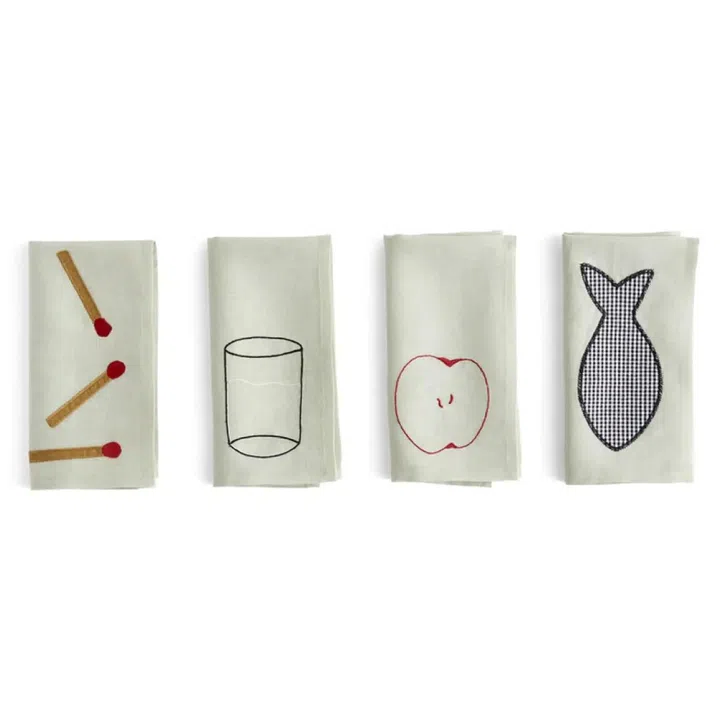 Hay Sobremesa cotton napkins, $126 for a set of four, Grafunkt