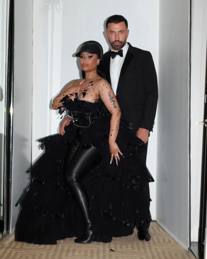 Nicki Minaj wears Burberry at the 2022 Met Gala Metropolitan Museum of Art on May 2nd, 2022 in New York City.