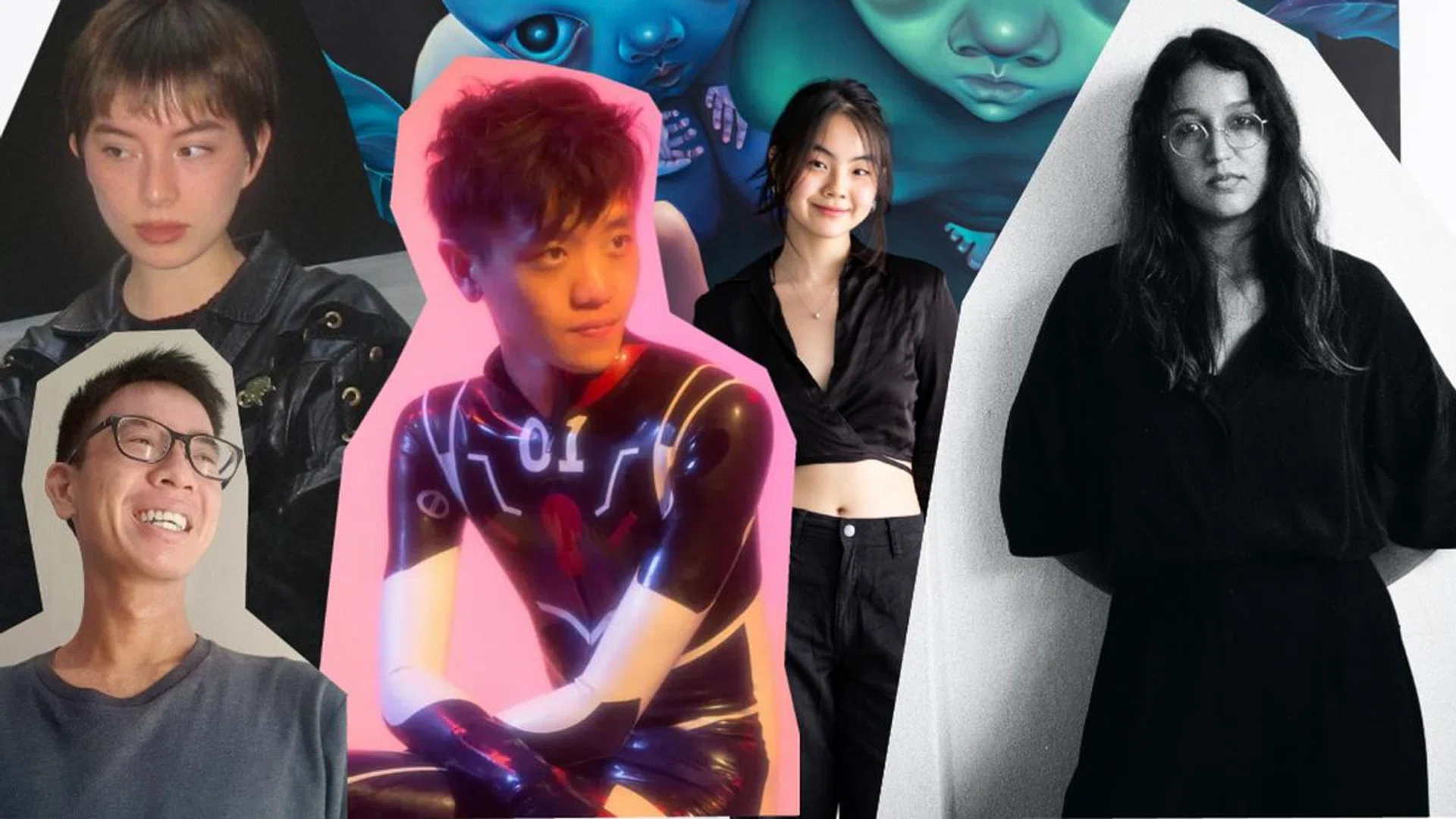Rising creative stars: (From left) Daniel Chong, Anna Du Toit, Bart Seng, Vanessa Liem and Victoria Hertel  