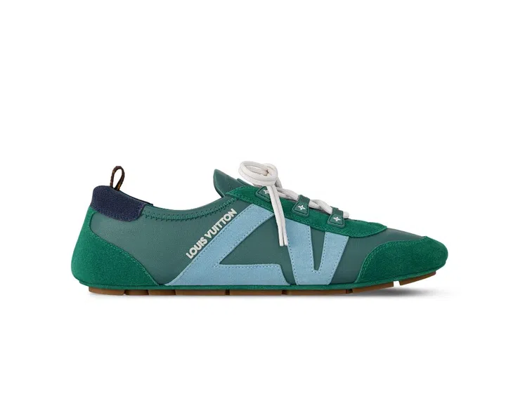 Green Nappa Suede LV Sneakerina