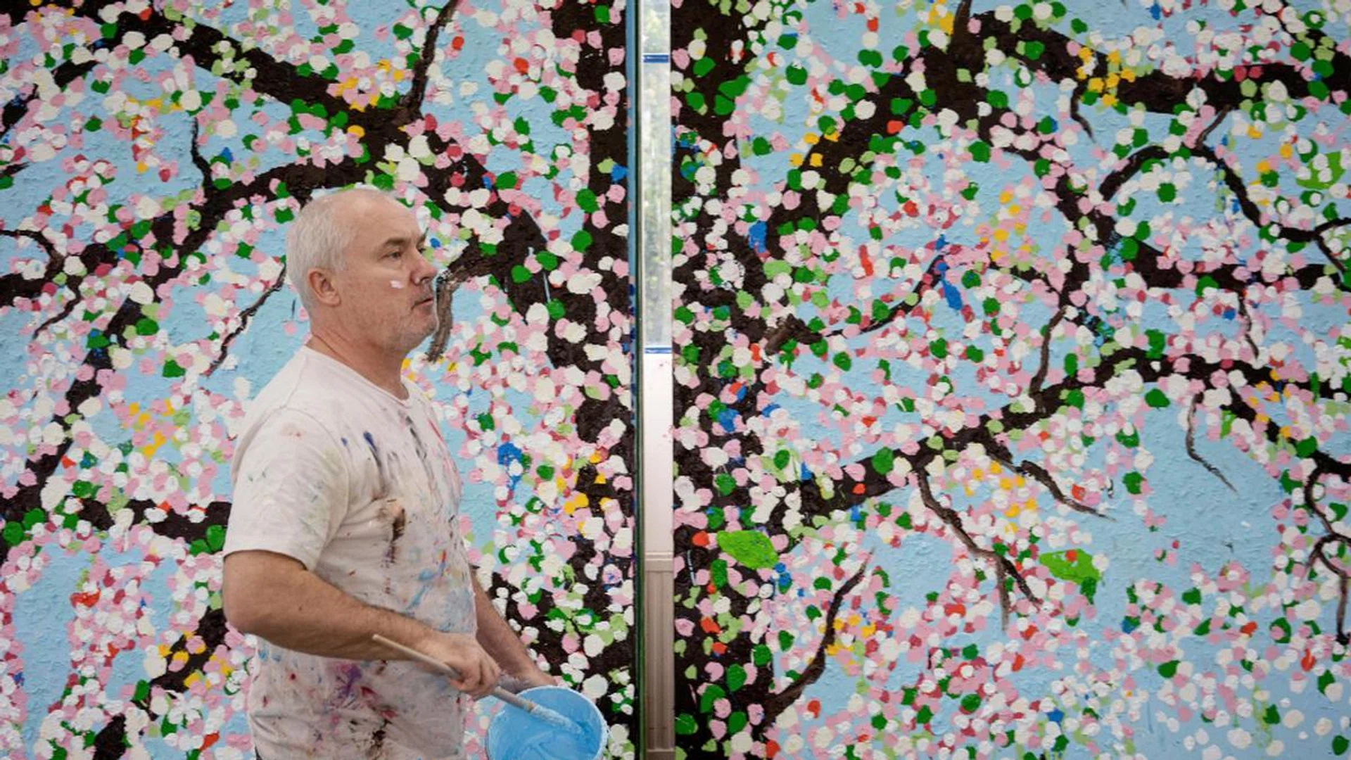 damien hirst cherry blossom