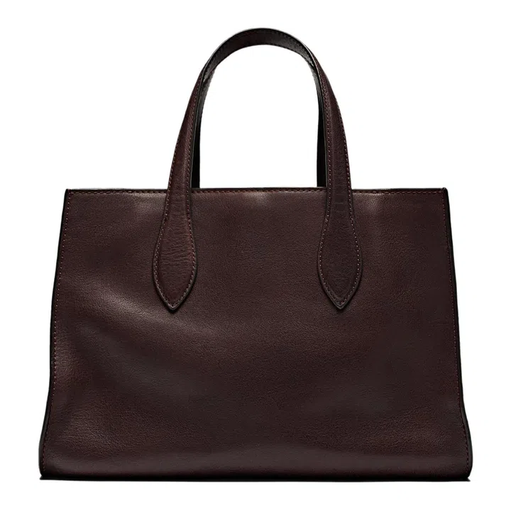 Leather bag, $795, Massimo Dutti