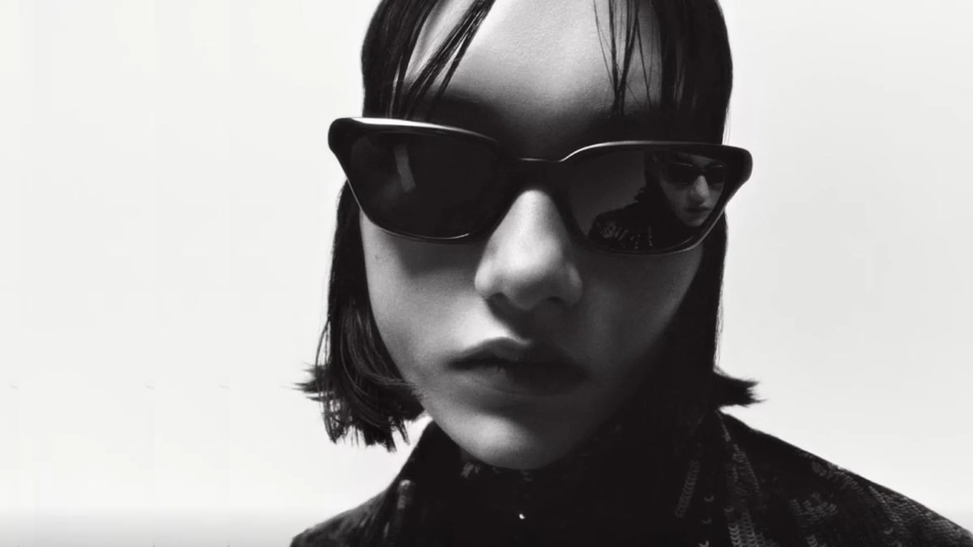 The 1983C, a model from the collaboration between Oliver Peoples and American label Khaite, is a contemporary take on the cat-eye frames with its more angular silhouette. Credit: Oliver Peoples