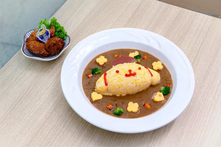 Pompompurin cafe Singapore food - Pompompurin Curry Rice