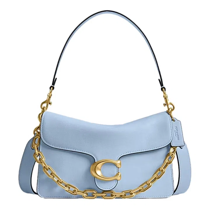 Chain Tabby leather shoulder bag, $950, Coach