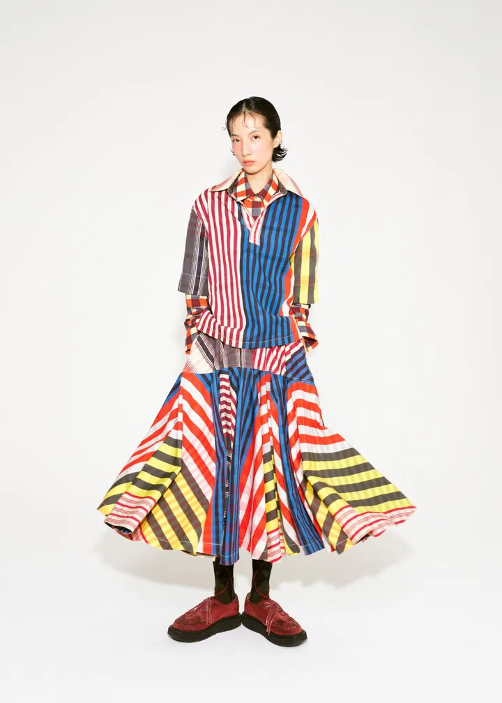 bottega veneta multi colour stripes