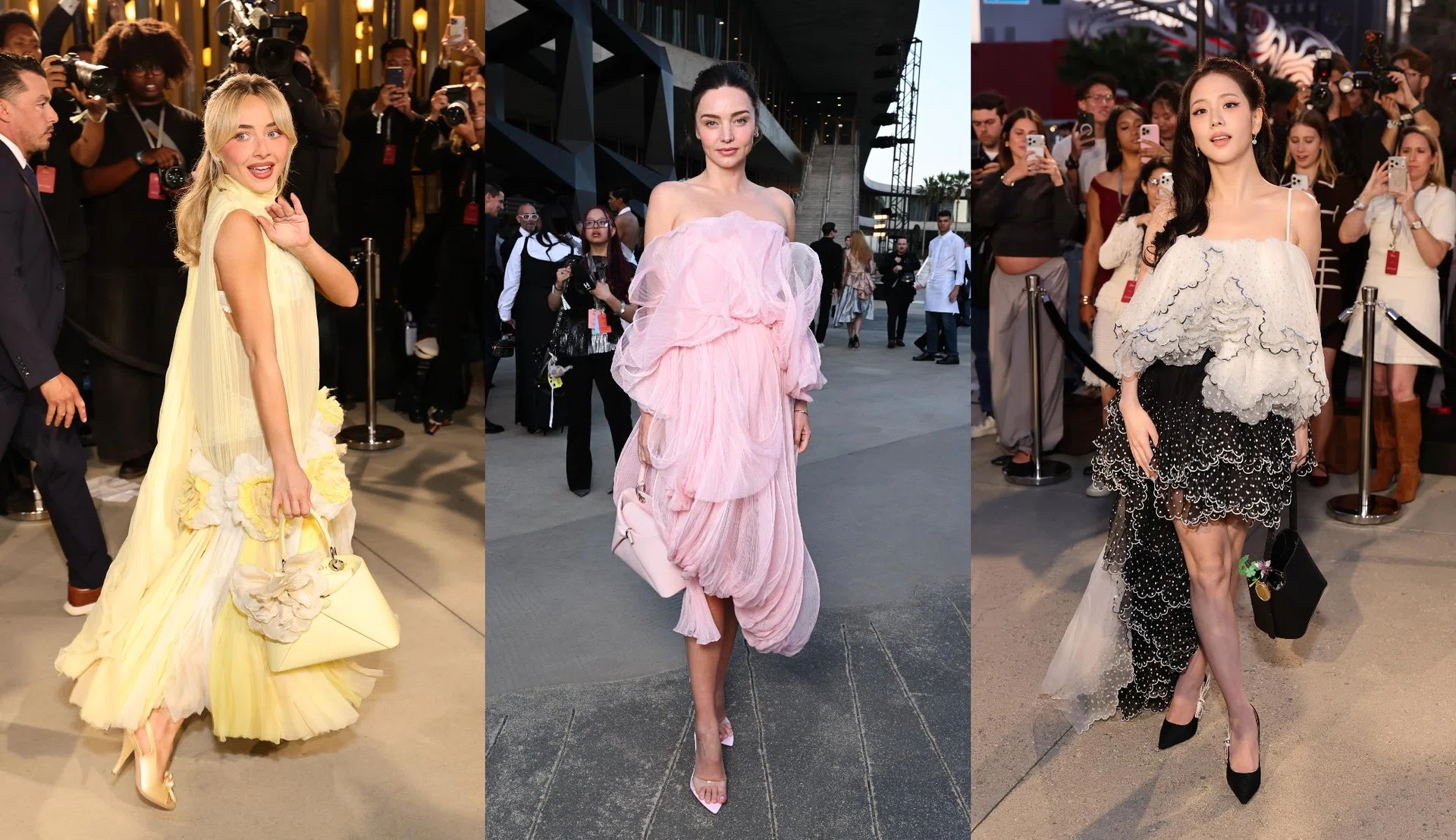 Dior Cruise 2027 show celebrition fashion outfits