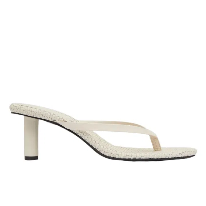 Stylish Thong Mules for Summer - St Agni Leather thong heel