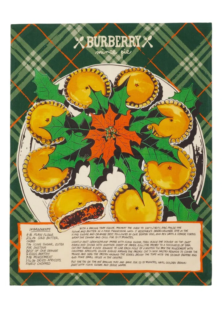 Recipe linen tea towel  Burberry