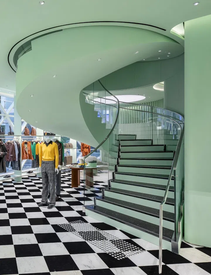 prada ion orchard staircase
